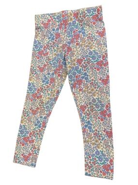 Tommy Bahama micro Floral Leggings Toddler Girls XS(4) Stretch Pants Cottagecore